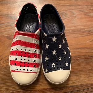 Natives Shoes Kids Size 12 Stars & Stripes